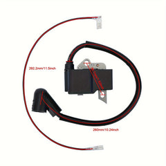 Ignition Coil - Direct Replacement for HUSQVARNA 124L 125L 128L 128LD Trimmers, Compatible with Part Numbers 545046701 and 530039224, Reliable Performance and Precise Fit for Consistent Engine Firing