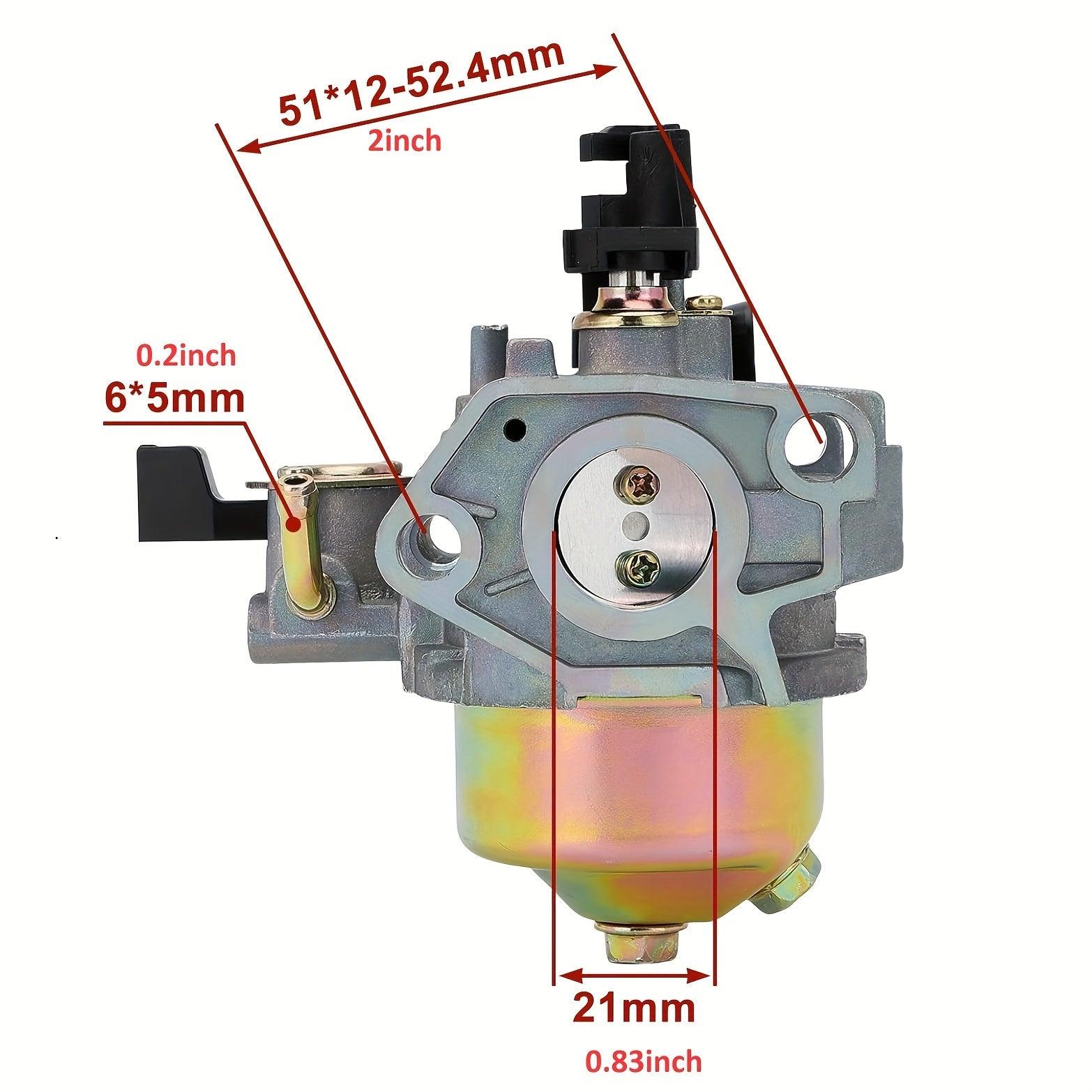 8HP 9HP Gasoline-Powered Carburetor Kit by Hipa - Compatible with Honda GX270 GX240 Engines, Harbor Freight Predator 301CC OHV Engine, High-Performance Replacement for Efficient Fuel Injection and Air Filtration - hipaparts