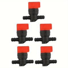 5pcs Hipa 1/4" InLine Straight Fuel Gas Cut-Off Shut Off Valve Petcock Motorcycle