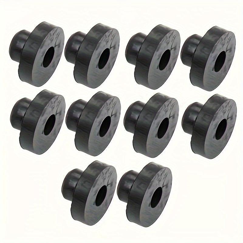 10pcs Hipa Universal Gas Fuel Tank Grommet Bushings - Durable Rubber Material, Fits Tractor, Lawn Mower, Generator - Gasoline-Powered Equipment Accessories - hipaparts