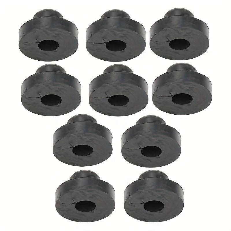 10pcs Hipa Universal Gas Fuel Tank Grommet Bushings - Durable Rubber Material, Fits Tractor, Lawn Mower, Generator - Gasoline-Powered Equipment Accessories - hipaparts