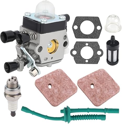 FS55R FS45 FS38 Carburetor for Stihl HS45 FS 38 FS55 FS 45 FS46 FS55RC FS55RC HL45 FS46C KM55 FS45C FS55C Weed Eater Trimmer Replace C1Q-S97 C1Q-S186