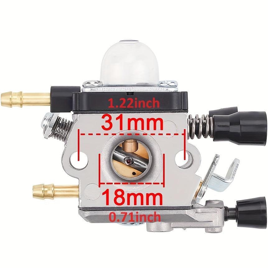 120 0606 High-Performance Carburetor Kit by Hipa - Compatible with Stihl BG45 BG46 BG55 BG65 BG85 SH55 SH85 Leaf Blowers - Gasoline-Powered, Easy Installation, and Improved Engine Efficiency - hipaparts