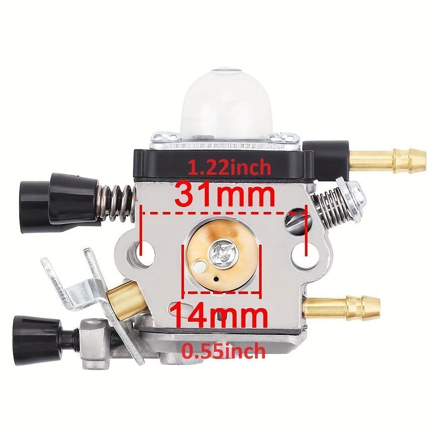 120 0606 High-Performance Carburetor Kit by Hipa - Compatible with Stihl BG45 BG46 BG55 BG65 BG85 SH55 SH85 Leaf Blowers - Gasoline-Powered, Easy Installation, and Improved Engine Efficiency - hipaparts