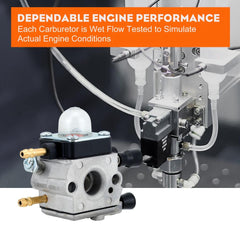 120 0606 High-Performance Carburetor Kit by Hipa - Compatible with Stihl BG45 BG46 BG55 BG65 BG85 SH55 SH85 Leaf Blowers - Gasoline-Powered, Easy Installation, and Improved Engine Efficiency - hipaparts