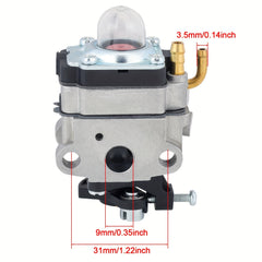 Complete Carburetor Kit for HONDA 4 Cycle Engine GX31 GX22 FG100 16100-ZM5-803 U GCA91 - Replaces OEM Parts, Improves Engine Performance, and Enhances Fuel Efficiency - Compatible with Various Honda Models