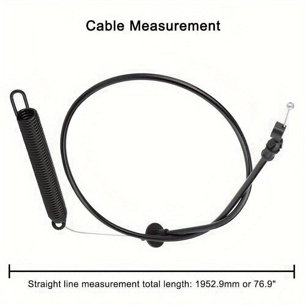 1pc Hipa 532175067 Lawn Tractor Control Cable Replacement, 76.9 Inches, Compatible With Ryobi HDK19H42, Craftsman 917270750, 917271910, 917274761 Mower Models - hipaparts