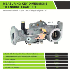 1set Hipa 498298 Carburetor For Kohler KT600 KT610 KT620 KT715 KT725 Engines Toro 62923 62924 Blower Vacuums