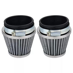 2pcs Hipa 54mm Air Filters Chrome Cone for Suzuki GS1000 GS750 GT550 GS700 GS850 Kawasaki Yamaha Honda - hipaparts