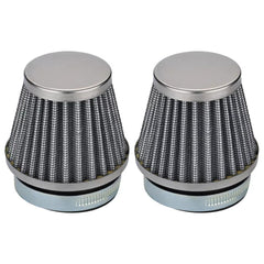 2pcs Hipa 54mm Air Filters Chrome Cone for Suzuki GS1000 GS750 GT550 GS700 GS850 Kawasaki Yamaha Honda - hipaparts