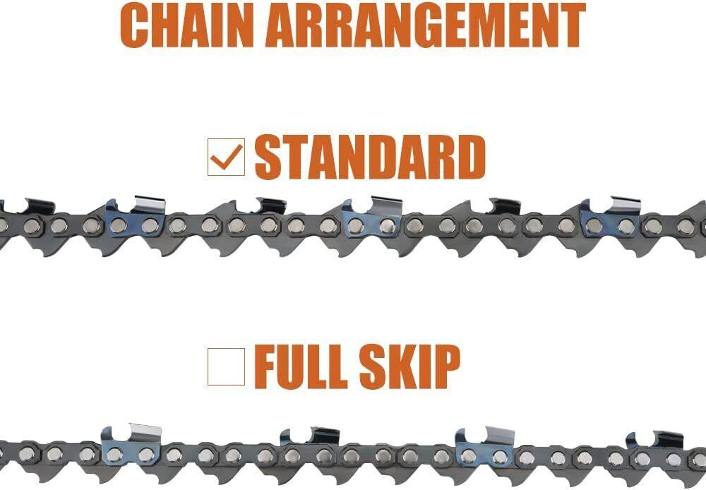 3x saw chains 3/8" LP 1.3mm 40TG 40cm chain for Bosch Black & Decker Ryobi Makita"- - hipaparts