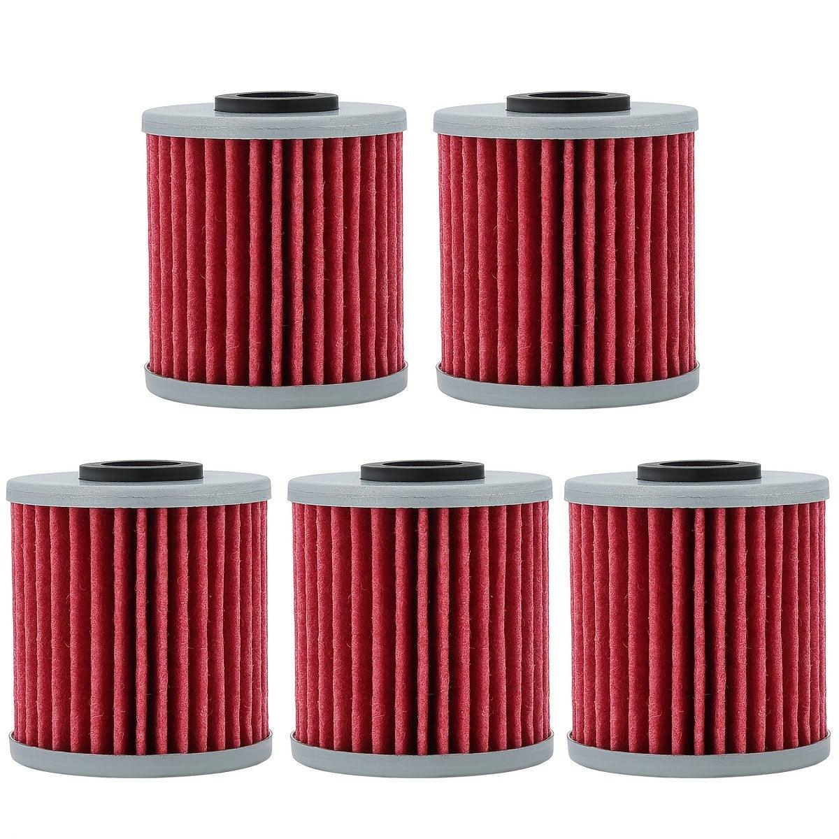 5pcs Hipa HF207 KN-207 Oil Filters For Kawasaki KX250F KX450F For Suzuki RMZ250 RMZ450 RMX450Z 16510-16H11-000 - hipaparts