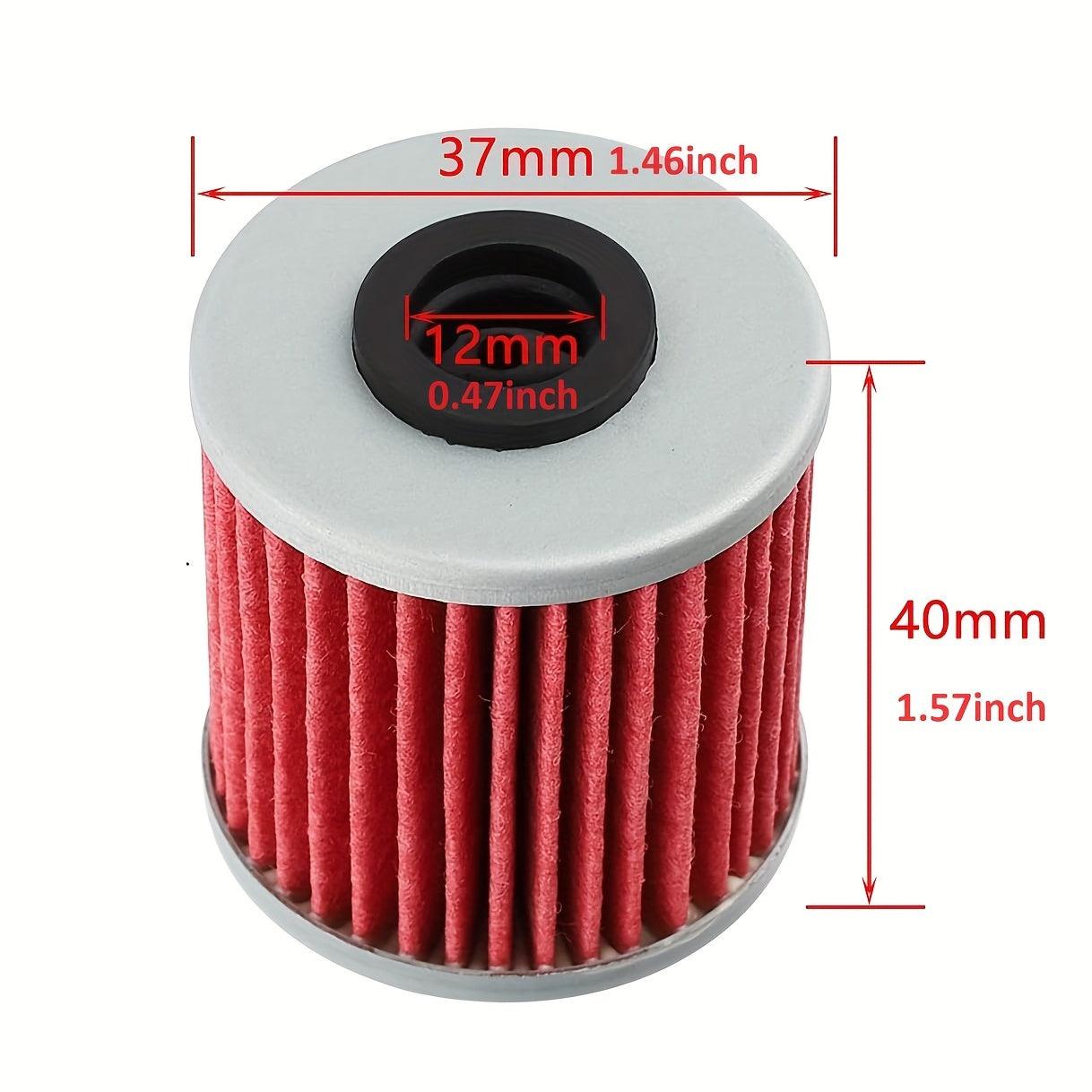 5pcs Hipa HF207 KN-207 Oil Filters For Kawasaki KX250F KX450F For Suzuki RMZ250 RMZ450 RMX450Z 16510-16H11-000 - hipaparts