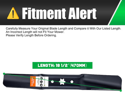 ZT1 54 inch Mower Blades Replace Cub Cadet 942-05056A for Ultima ZT2 XT1 XT2 RZT54 54'' Zero Turn Tractor with 6 Star Hole 942-05056-X High Lift