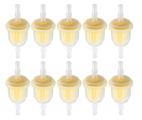 10pcs Hipa 6MM x 8MM 1/4" 5/16" 25 050 22-S Inline Fuel Gas Filter For Lawn Mower Small Engine