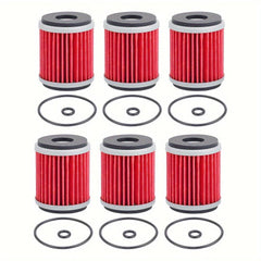 6pcs Hipa HF141 Oil Filter For Yamaha YFZ 450 Oil Filter WR250F WR250R WR250X - hipaparts