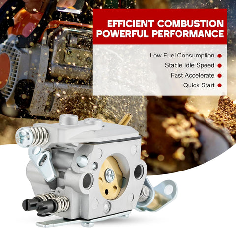 Kuupo 136 141 142 Carburetor for Husqvarna 36 41 137 137E 141LE 142E Chainsaw Replace for Husqvarna 530071987 545013503 545057701 for Poulan Pro 295 PP4620AVX for WT-239 W-29 WT-834 WT-289 WT-285
