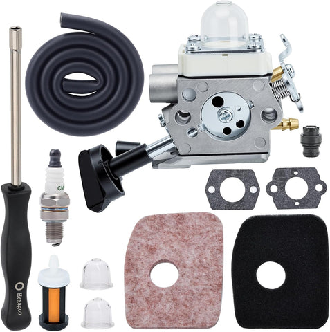 BG56 Carburetor Compatible with S-tihl BG 56 BG56C SH56 Blower Parts 4241-120-0622 4241-120-0615 4241-120-0632 ZAMA C1M-S260B with Air Filter Tune Up Kit