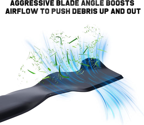 21 inch Mower Mulching Blades for Troy Bilt TB110 TB230 TB240 TB130 TB210 TB320 TB220 TB280ES 942-0741A 742-0741 742-0741A 942-0741 Cub Cade MTD 21" Deck Mower Blade (2 Pack)