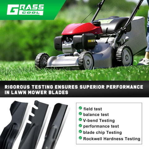 21 inch Mower Mulching Blades for Troy Bilt TB110 TB230 TB240 TB130 TB210 TB320 TB220 TB280ES 942-0741A 742-0741 742-0741A 942-0741 Cub Cade MTD 21" Deck Mower Blade (2 Pack)