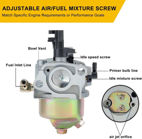 951-12705 Storm 2410 2620 Carburetor for Troy-Bilt Storm 2410 2420 2620 2690 24'' 26'' 179cc 208cc Craftsman Cub Cadet MTD Snowblower parts Replace 951-14026A 751-10974 31AM62N2711 Carb