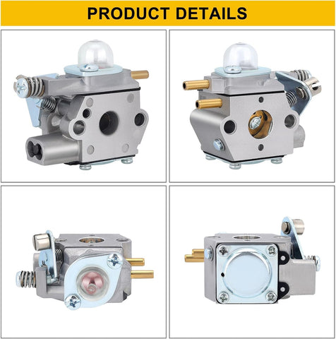 SRM2400 Carburetor for Echo GT-2400 SRM-2400 SRM-2410 PE-2400 PPT-2400 PP-1250 SRS-2400 TT-24 SHC-2401 HCA-2400 String Trimmer Replace 12300052133 12300052131 WT-424 Carburetor