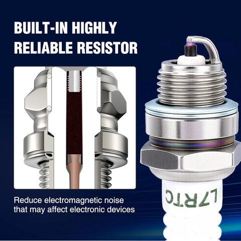 BPMR7A Spark Plug for NGK BPMR7A BPM7A Champion RCJ6Y RCJ7Y Torch LR7TC Sthil MS170 MS180 026 MS250 MS240 MS260 MS361 MS290 Chainsaw 4 PACK