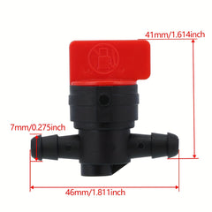 5pcs Hipa 1/4" InLine Straight Fuel Gas Cut-Off Shut Off Valve Petcock Motorcycle