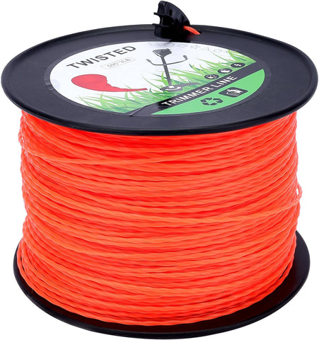 0.095" Round Twist Ego String Trimmer Line 3 lbs 985 Foot Spools Weedeater Line for FS45 SRM225 SRM210 SRM230 Trimmer Head Weed Eater with Bonus Line Cutter