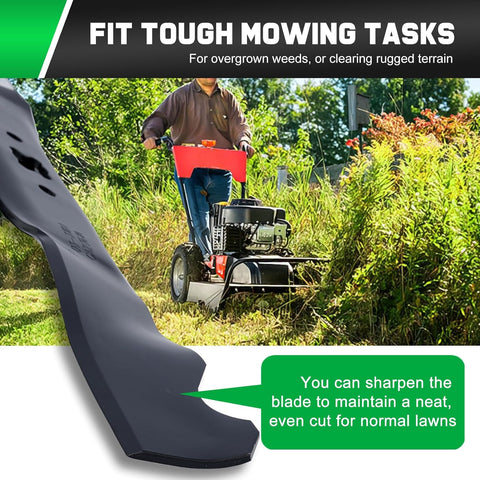 21 inch Mower Mulching Blades for Troy Bilt TB110 TB230 TB240 TB130 TB210 TB320 TB220 TB280ES 942-0741A 742-0741 742-0741A 942-0741 Cub Cade MTD 21" Deck Mower Blade (2 Pack)