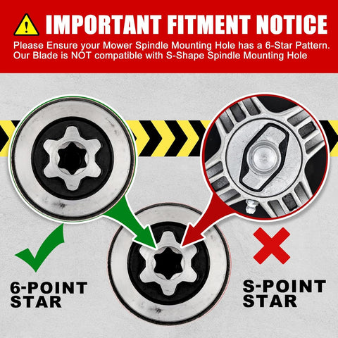 ZT1 54 inch Mower Blades Replace Cub Cadet 942-05056A for Ultima ZT2 XT1 XT2 RZT54 54'' Zero Turn Tractor with 6 Star Hole 942-05056-X High Lift