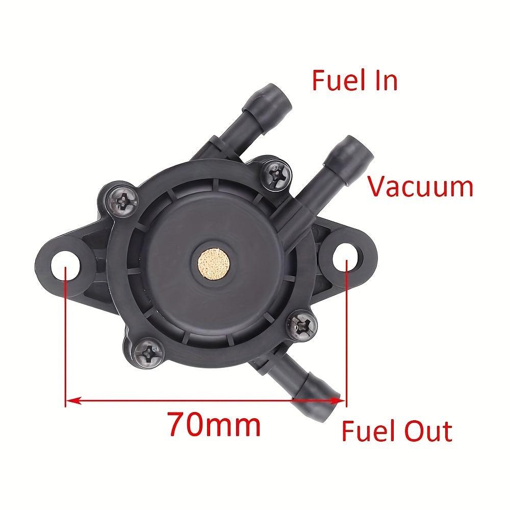 Premium Hipa Fuel Pump Replacement - Precision Engineering for Briggs & Stratton & Toro Tractors - 70mm, Vacuum Port Included - Ensures Smooth Performance and Easy Installation - Fits AA0101, 124335, 311707, 74501, 74571, 74590, 74591, 74592, 74704 Models - hipaparts