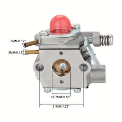 Hipa Carburetor Kit For Weed Eater 25HO Featherlite FL21 PL200 XT200 Trimmer