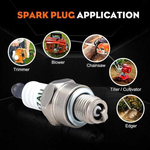 Hipa GA2724A Bougie d'allumage compatible avec NGK CMR7A Stihl 0000 400 7007 Homelite 14761002000001 Torch CMR7A