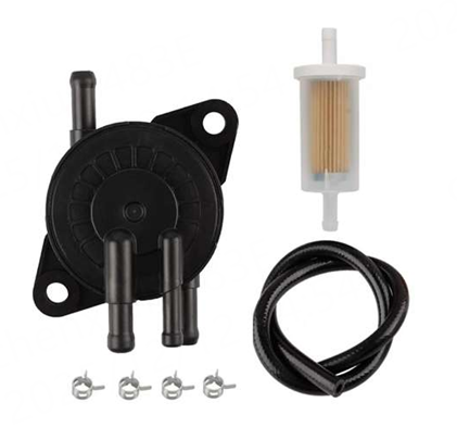 Fuel Pump & Filter Line Kit for Honda GX630 GX660 GX690 & Briggs & Stratton Engines — Includes 16700-Z6L-003 Fuel Pump, 845125 695666 Fuel Filter, 1/4" Fuel Line & Clamps-Hipa HA001