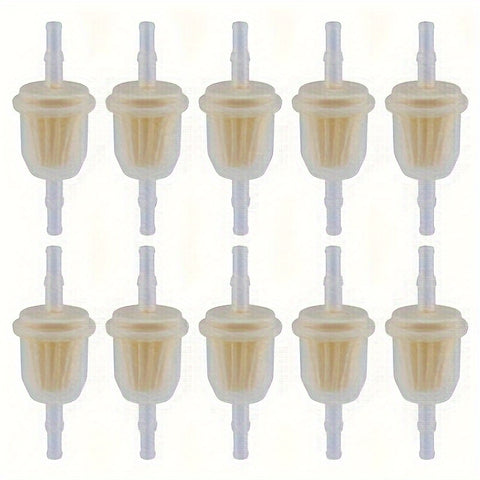 10pcs Hipa 6MM x 8MM 1/4" 5/16" 25 050 22-S Inline Fuel Gas Filter For Lawn Mower Small Engine
