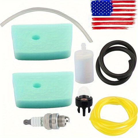 Hipa Air Filter Fuel Line Primer Bulb Kit For Husqvarna 123C 123L 123LD 223L 223R 322L Trimmer