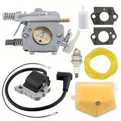 Hipa 503281504 WT-170-1 Carburetor Kit For Husqvarna 55 51 55 Chainsaw 591375401 Fuel Filter BPM7A Spark Plug Gasket