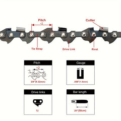 Hipa 20" 3/8 pitch Chainsaw Chain for JONSERED 2159 Chainsaw