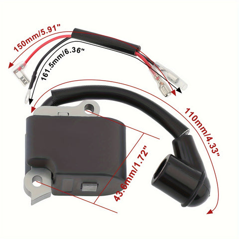 Hipa 530039143 Ignition Coil For Jonsered 2036 2040 CS2040 CS2234 CS2238 Craftsman 358351191 358348231 Husqvarna 295 2275 2900 2900 230 Chainsaw Poulan 2775 2900 2750 3050 2500 PP255