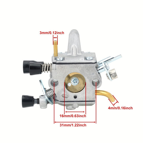Hipa 4134-120-0653 Carburetor Kit For Stihl FS250 FS120 FS200 FS300 Backpack Brushcutter