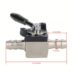 1/4 Heavy Duty Inline Fuel Shut Off Valve - 180 Degree Oregon 07-403 Compatible, Gasoline-Powered, Durable Cut Petcock for Diesel Petrol Engines - Hipa Brand