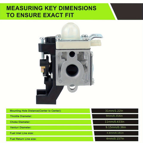 New Carburetor Kit for Echo SRM225 Trimmer For Echo GT225 PE225 SRM225 SRM225U GT225L Weedeater Trimmer
