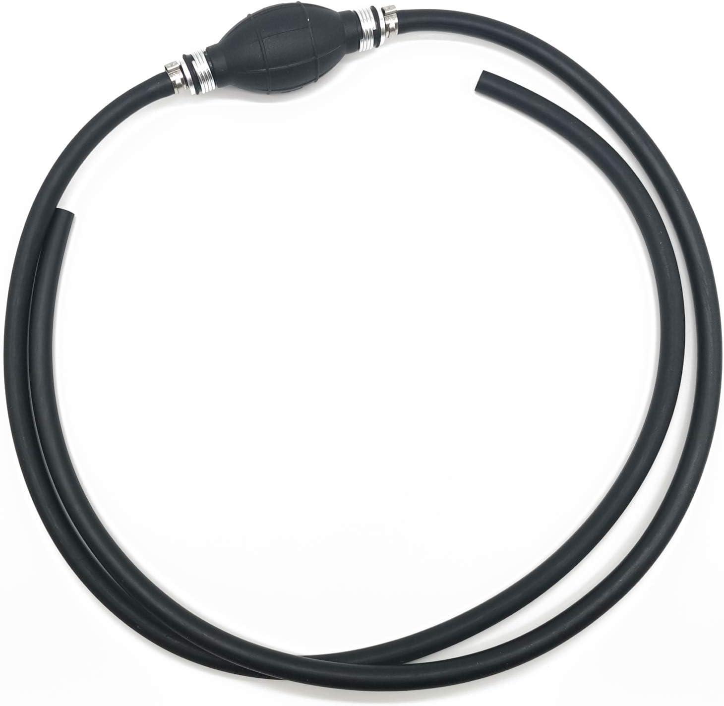 Hipa GA2472A Fuel Line Assembly with Primer Pump 5/16" Hose Line Marine Outboard Boat Motor - hipaparts