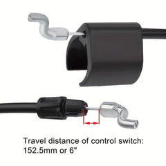 Heavy-Duty Hipa Lawn Mower Control Cable - 60 Long, Durable & Easy Install - Perfect Fit for Craftsman, Poulan, & Weed Eater Models Including 917377540, 917379100, PR675Y22SHP, WM55Y22SA - hipaparts