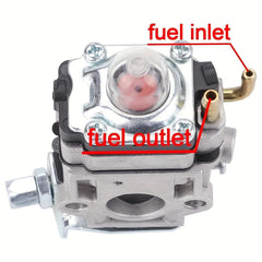 Hipa 531004445 Carburetor Kit, For Husqvarna 145BT H140B 140B 141B Blowers Kawasaki TB43 1E40F-5 BC52 BC520 CG430 CG520 43CC 52CC Trimmers - hipaparts