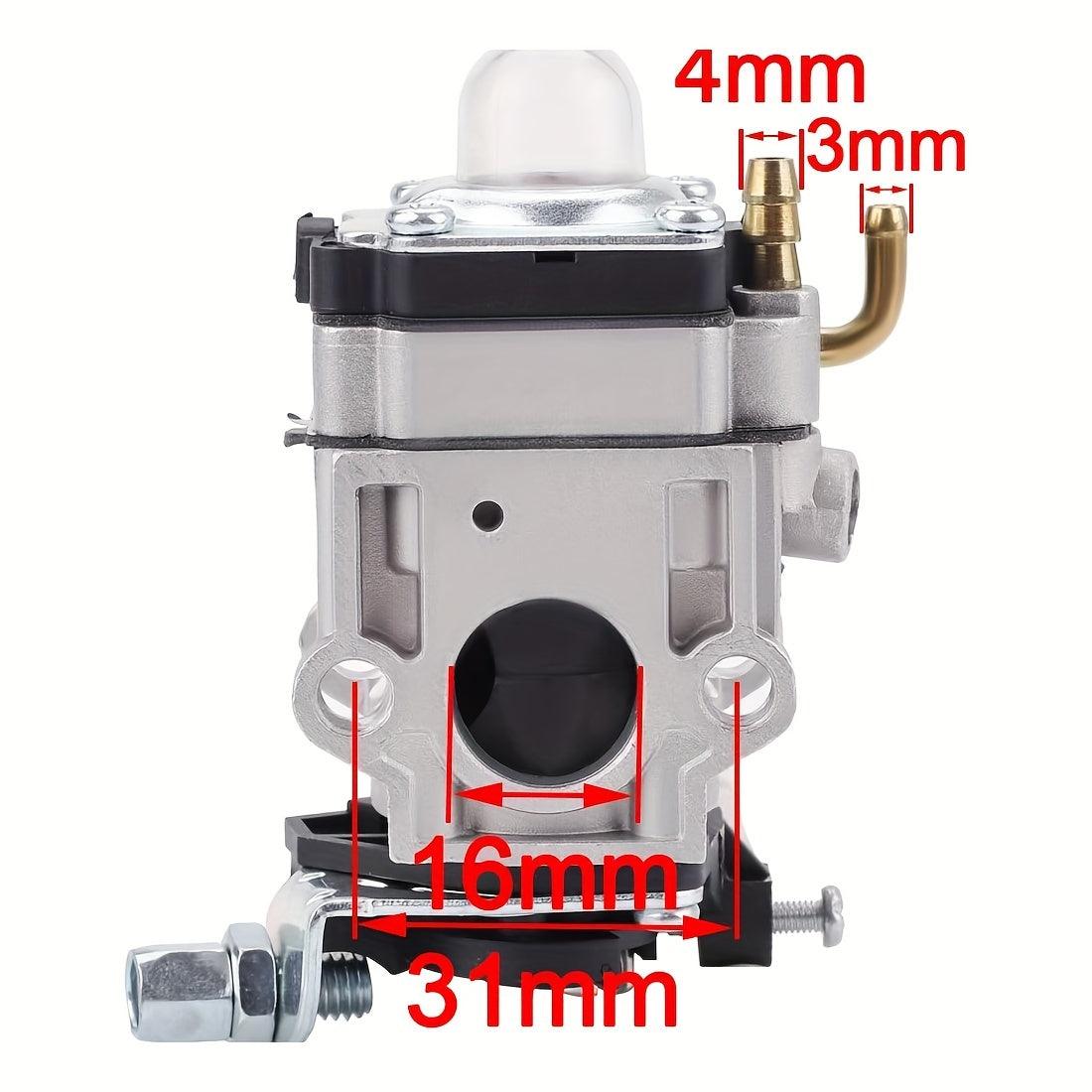 Hipa 531004445 Carburetor Kit, For Husqvarna 145BT H140B 140B 141B Blowers Kawasaki TB43 1E40F-5 BC52 BC520 CG430 CG520 43CC 52CC Trimmers - hipaparts