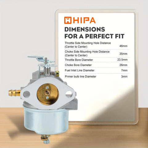 Hipa 632334A Carburetor Kit For Tecumseh 632334 HM70 HM80 HMSK90 Snow Blower - hipaparts