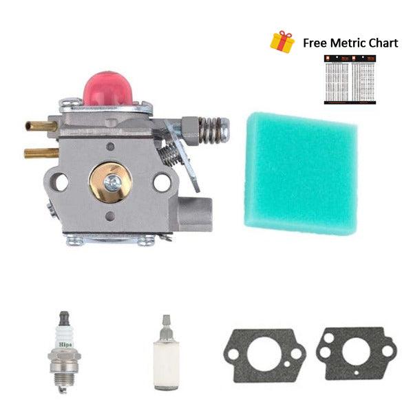 Hipa Carburetor Kit For WeedEater FL21 FL25 PL200 PL500 XT200 XT250 XT300 XT400 XT600 Gas Trimmer # WT-631 530071635 530069990 - hipaparts