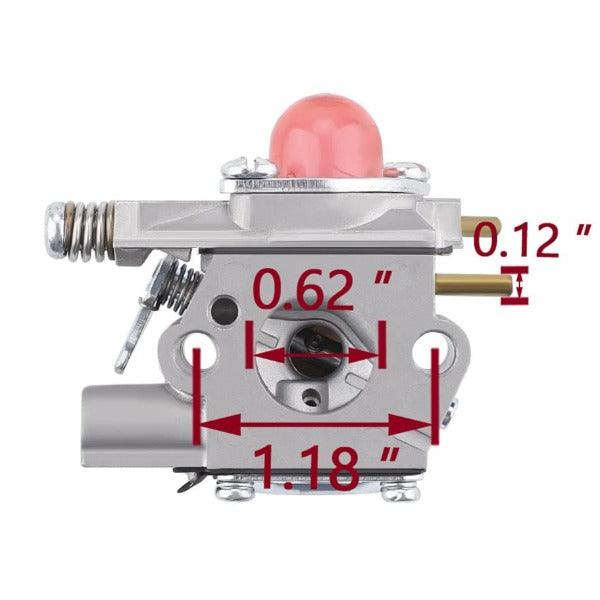 Hipa Carburetor Kit For WeedEater FL21 FL25 PL200 PL500 XT200 XT250 XT300 XT400 XT600 Gas Trimmer # WT-631 530071635 530069990 - hipaparts